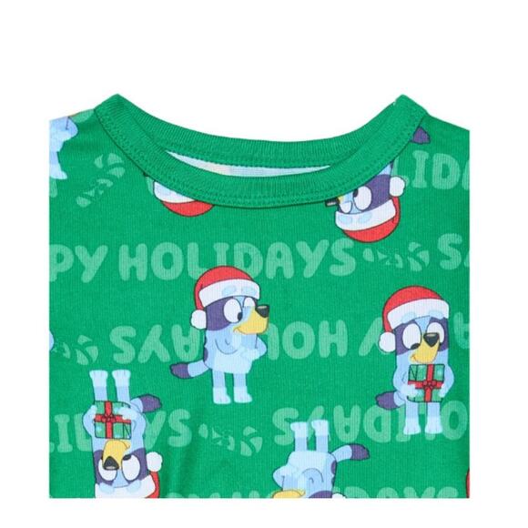 Bluey Toddler Christmas Snug Fit Top and Pants, 2-Piece Pajama Set Size 3T NEW‎ - Picture 2 of 3